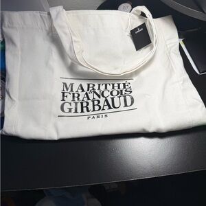 Marithe Francois Girbaud Paris Canvas Tote Bag NWT With Logo
